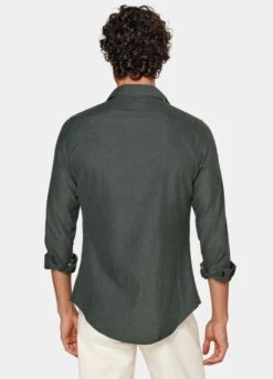 Green Slim Fit Shirt 12 Green Slim Fit Shirt -Cheap US Nice Clothes Store H6409 105