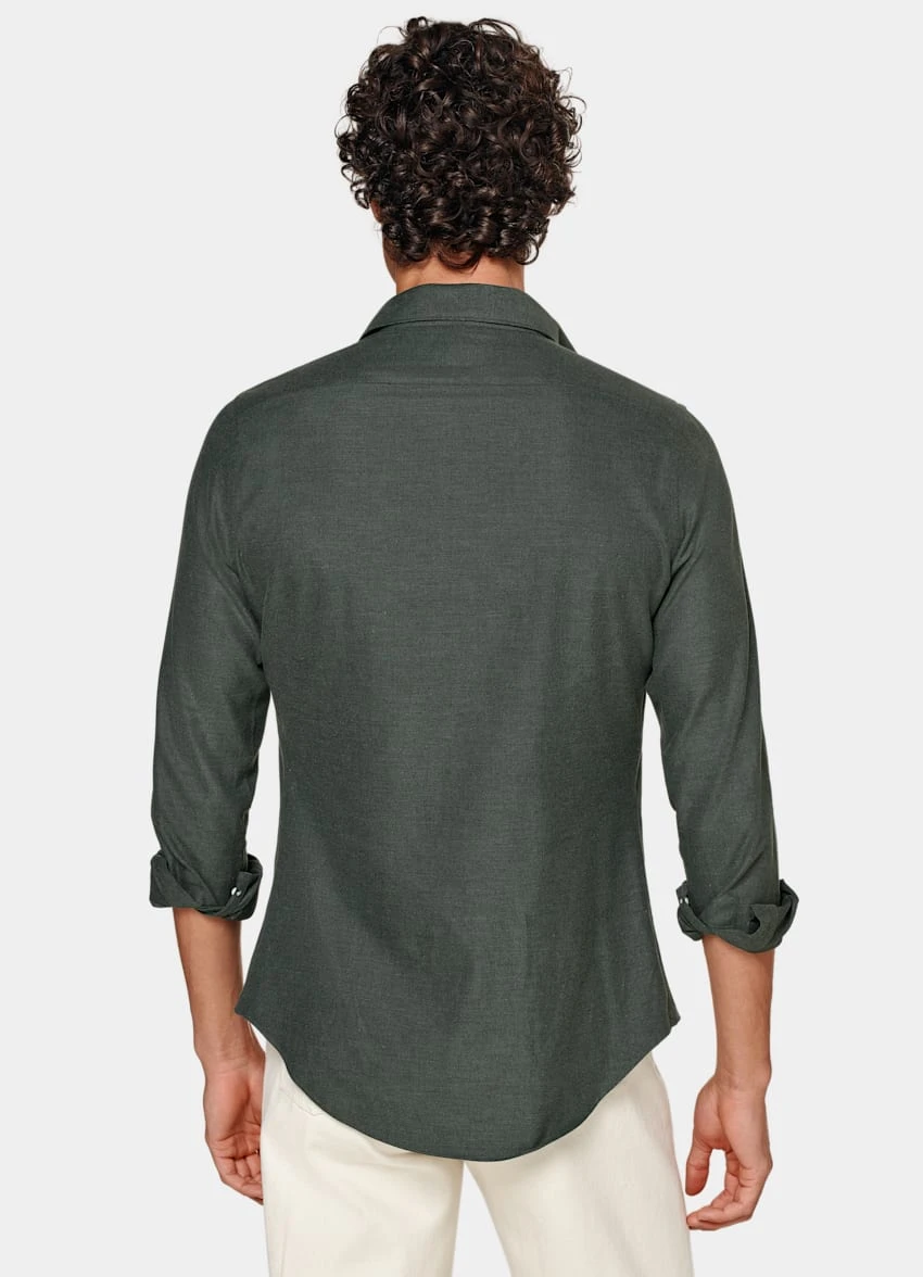 Green Slim Fit Shirt 5 Green Slim Fit Shirt - Image 5