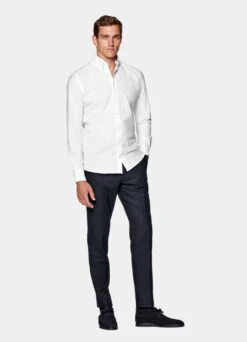 White Slim Fit Shirt -Cheap US Nice Clothes Store H6519 104