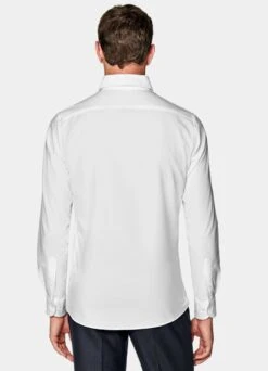 White Slim Fit Shirt -Cheap US Nice Clothes Store H6519 105