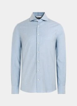 Light Blue Slim Fit Shirt -Cheap US Nice Clothes Store H6600 25
