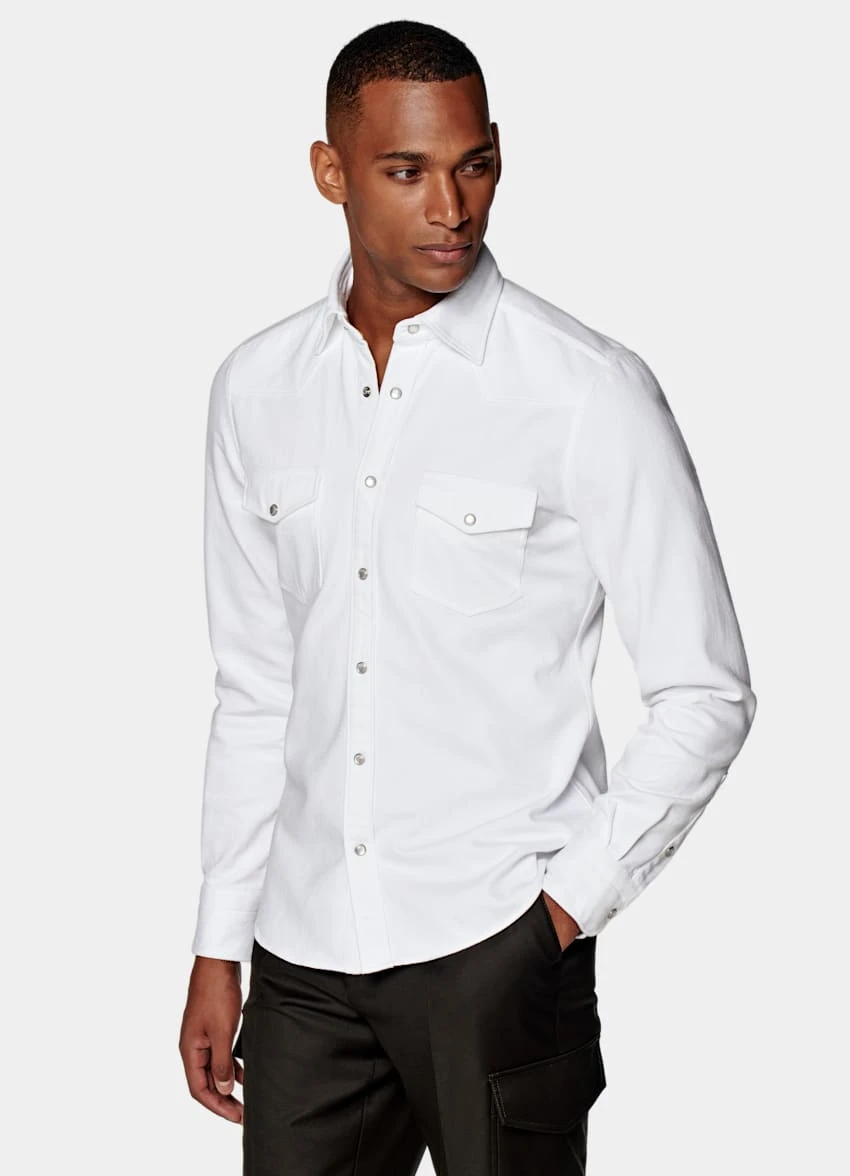 White Western Shirt 2 White Western Shirt - Image 2