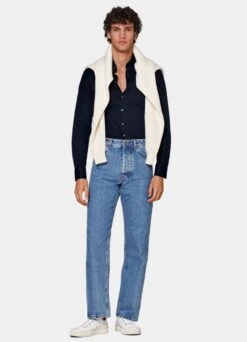 Navy Extra Slim Fit Shirt -Cheap US Nice Clothes Store H6713ESF 104