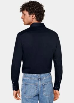 Navy Extra Slim Fit Shirt -Cheap US Nice Clothes Store H6713ESF 105