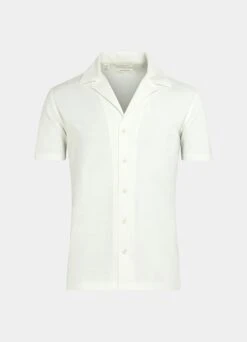 Off-White Camp Collar Extra Slim Fit Shirt -Cheap US Nice Clothes Store H6717 25
