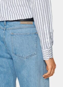 Navy Striped Slim Fit Shirt 9 Navy Striped Slim Fit Shirt -Cheap US Nice Clothes Store H6722 103