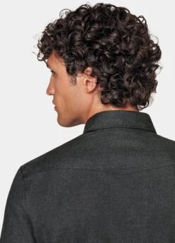 Dark Grey Western Shirt 13 Dark Grey Western Shirt -Cheap US Nice Clothes Store H6804 106