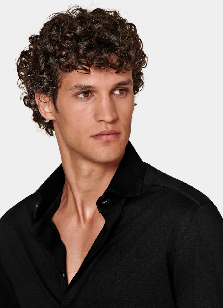 Black Extra Slim Fit Shirt 1 Black Extra Slim Fit Shirt