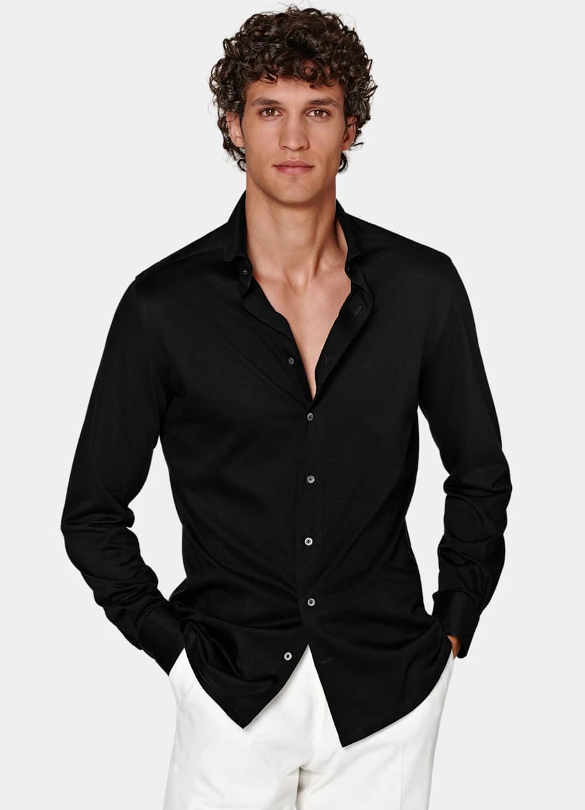 Black Extra Slim Fit Shirt 2 Black Extra Slim Fit Shirt - Image 2