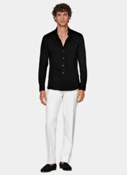 Black Extra Slim Fit Shirt 11 Black Extra Slim Fit Shirt -Cheap US Nice Clothes Store H6807ESF 104