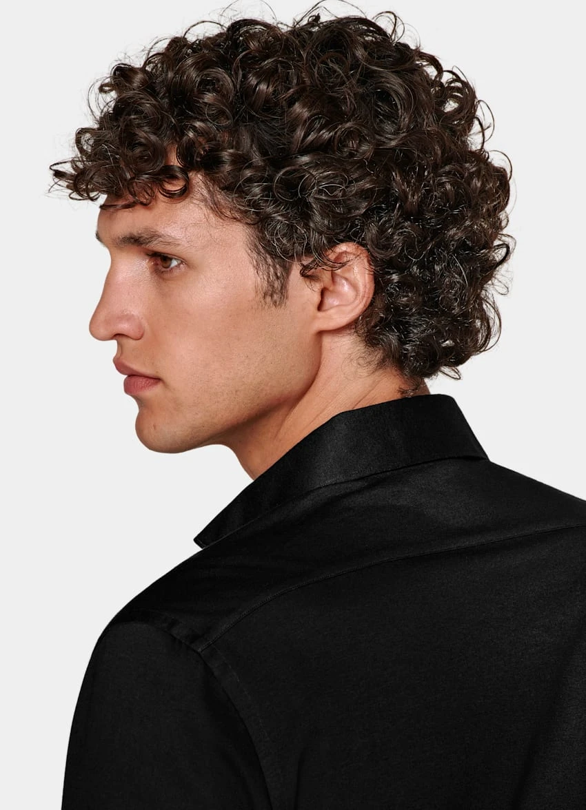 Black Extra Slim Fit Shirt 6 Black Extra Slim Fit Shirt - Image 6