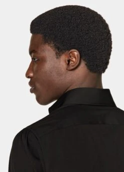 Dark Brown Poplin Extra Slim Fit Shirt -Cheap US Nice Clothes Store H6886ESF 106