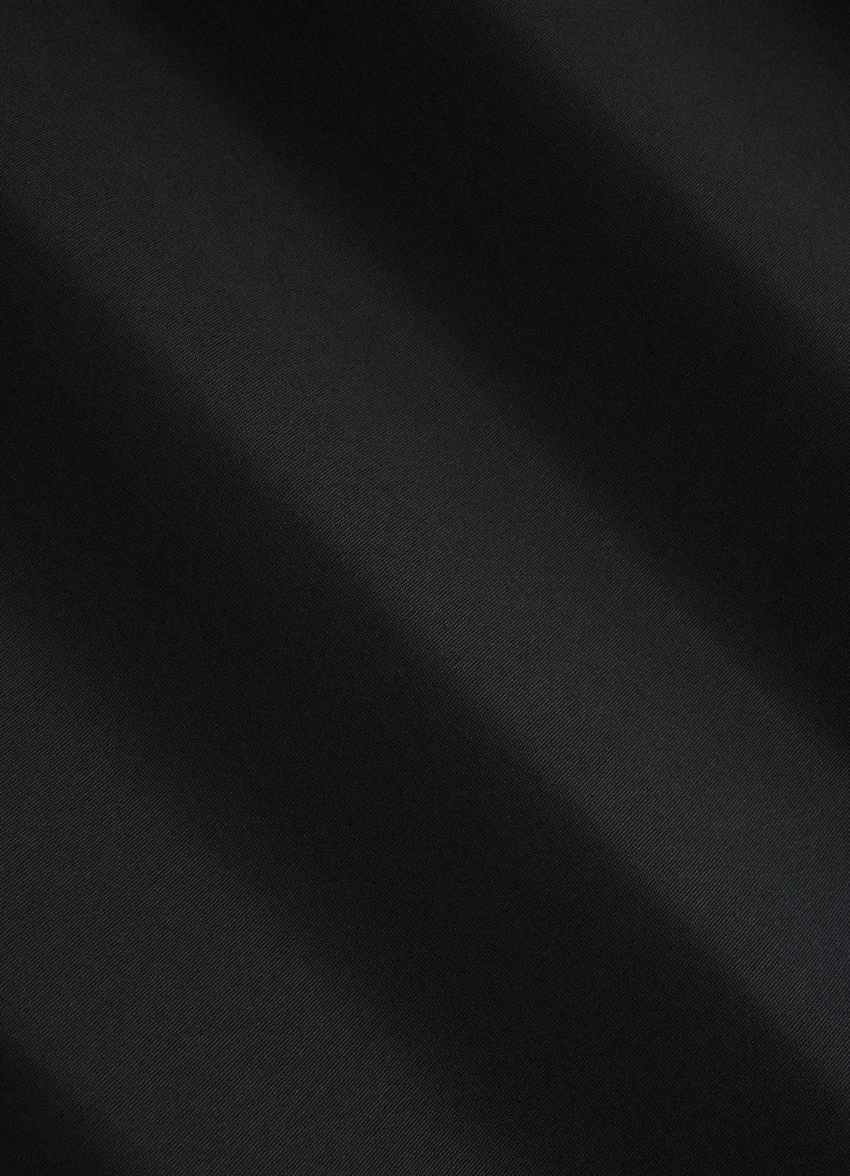 Black Poplin Slim Fit Shirt 7 Black Poplin Slim Fit Shirt - Image 7