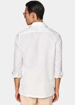 White Safari Shirt -Cheap US Nice Clothes Store H6901 105