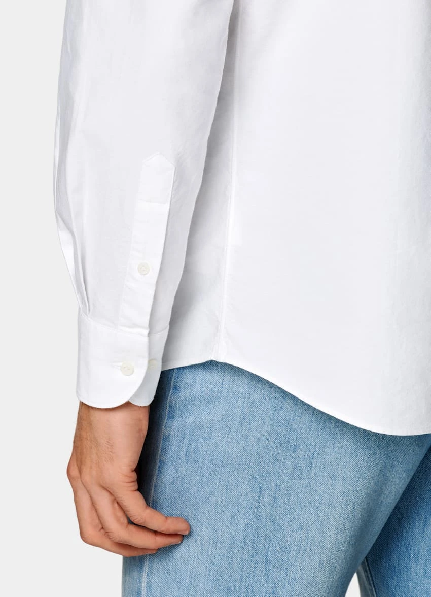 White Oxford Slim Fit Shirt 3 White Oxford Slim Fit Shirt - Image 3