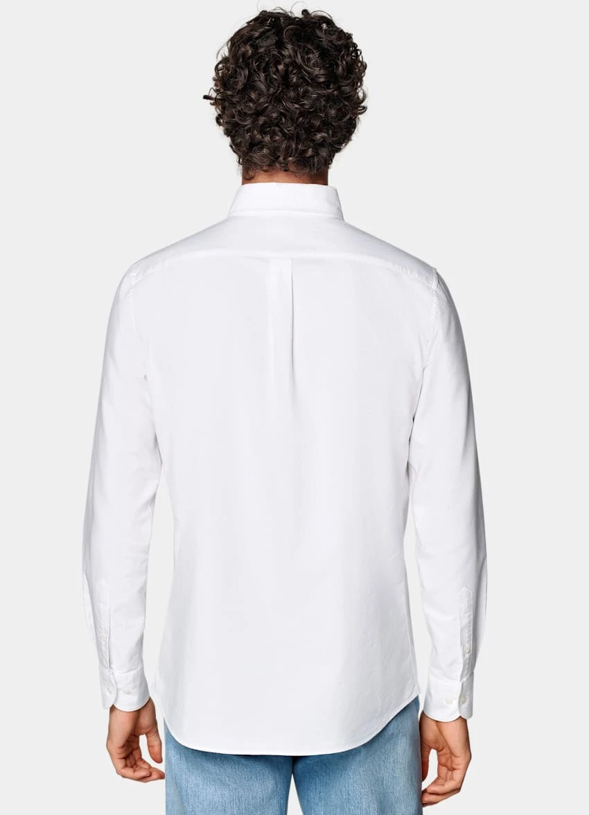 White Oxford Slim Fit Shirt 5 White Oxford Slim Fit Shirt - Image 5