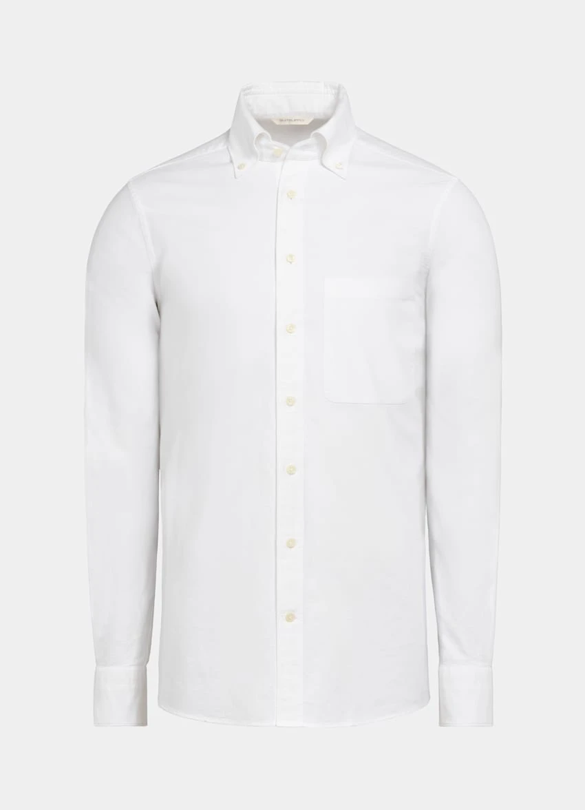 White Oxford Slim Fit Shirt 8 White Oxford Slim Fit Shirt - Image 8
