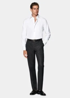 White Royal Oxford Slim Fit Shirt 11 White Royal Oxford Slim Fit Shirt -Cheap US Nice Clothes Store H9302 104