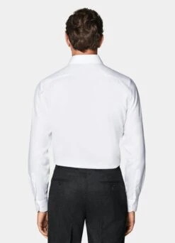 White Royal Oxford Slim Fit Shirt 12 White Royal Oxford Slim Fit Shirt -Cheap US Nice Clothes Store H9302 105