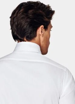 White Twill Slim Fit Tuxedo Shirt 13 White Twill Slim Fit Tuxedo Shirt -Cheap US Nice Clothes Store H9397 106