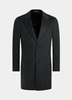 Dark Grey Overcoat -Cheap US Nice Clothes Store J1460 25