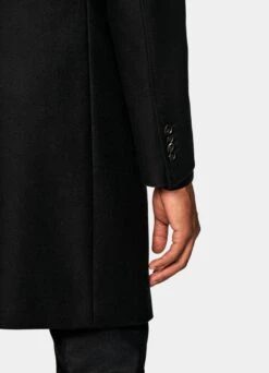 Black Overcoat -Cheap US Nice Clothes Store J812 103