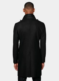Black Overcoat -Cheap US Nice Clothes Store J812 106