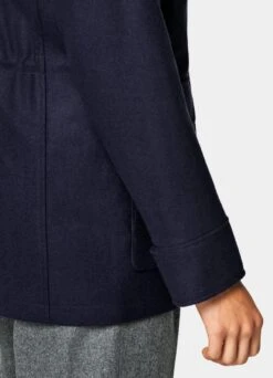 Navy Padded Parka -Cheap US Nice Clothes Store J831 123