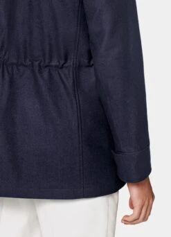 Navy Padded Parka -Cheap US Nice Clothes Store J831 127