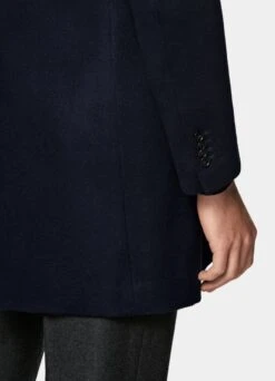 Navy Overcoat -Cheap US Nice Clothes Store J843 103