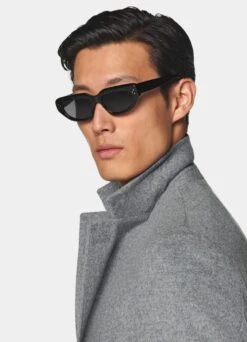 Light Grey Overcoat -Cheap US Nice Clothes Store J845 106