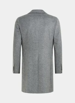 Light Grey Overcoat -Cheap US Nice Clothes Store J845 26