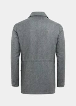 Light Grey Down Field Jacket -Cheap US Nice Clothes Store J909 26