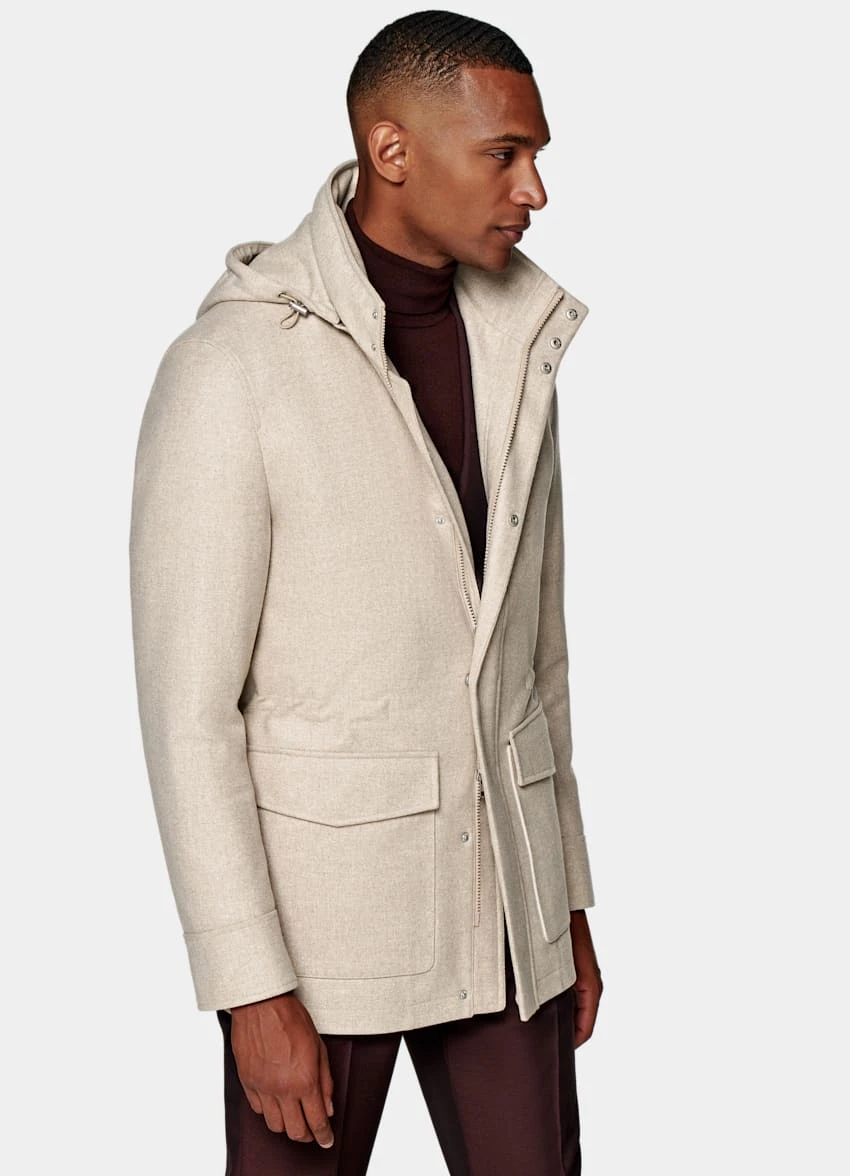 Light Brown Padded Parka 2 Light Brown Padded Parka - Image 2