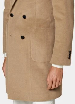 Mid Brown Overcoat -Cheap US Nice Clothes Store J926 103