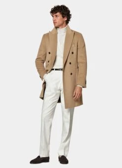 Mid Brown Overcoat -Cheap US Nice Clothes Store J926 104