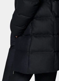 Navy Long Down Jacket -Cheap US Nice Clothes Store J932 103