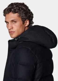 Navy Long Down Jacket -Cheap US Nice Clothes Store J932 106