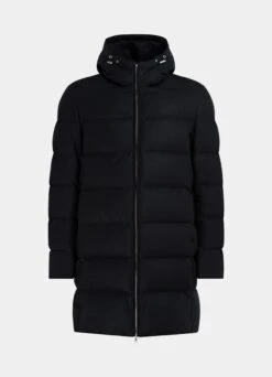 Navy Long Down Jacket -Cheap US Nice Clothes Store J932 25