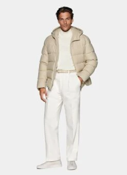 Light Brown Down Jacket -Cheap US Nice Clothes Store J933 104