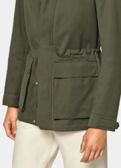 Dark Green Field Jacket -Cheap US Nice Clothes Store J939 123