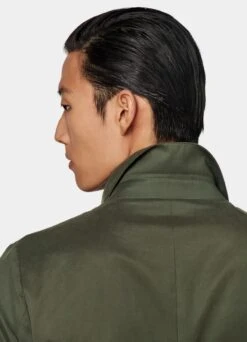 Dark Green Field Jacket -Cheap US Nice Clothes Store J939 126