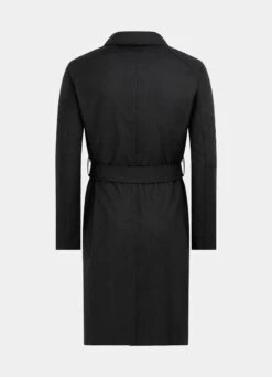 Dark Grey Belted Trench Coat -Cheap US Nice Clothes Store J942 26