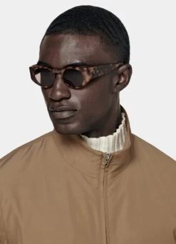 Mid Brown Bomber Jacket