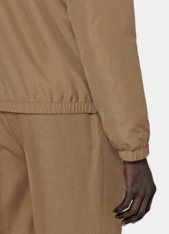 Mid Brown Bomber Jacket -Cheap US Nice Clothes Store J946 103