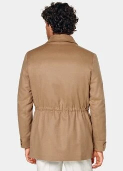 Mid Brown Down Field Jacket -Cheap US Nice Clothes Store J950 135