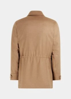 Mid Brown Down Field Jacket -Cheap US Nice Clothes Store J950 26