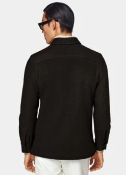 Dark Brown William Shirt-Jacket -Cheap US Nice Clothes Store J952 105