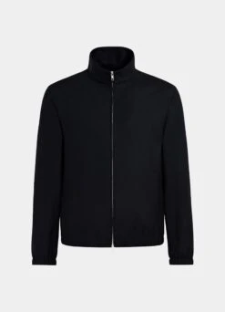 Navy Bomber Jacket -Cheap US Nice Clothes Store J953 25