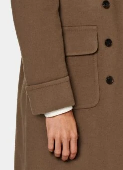 Mid Brown Polo Coat 11 Mid Brown Polo Coat -Cheap US Nice Clothes Store J961 103